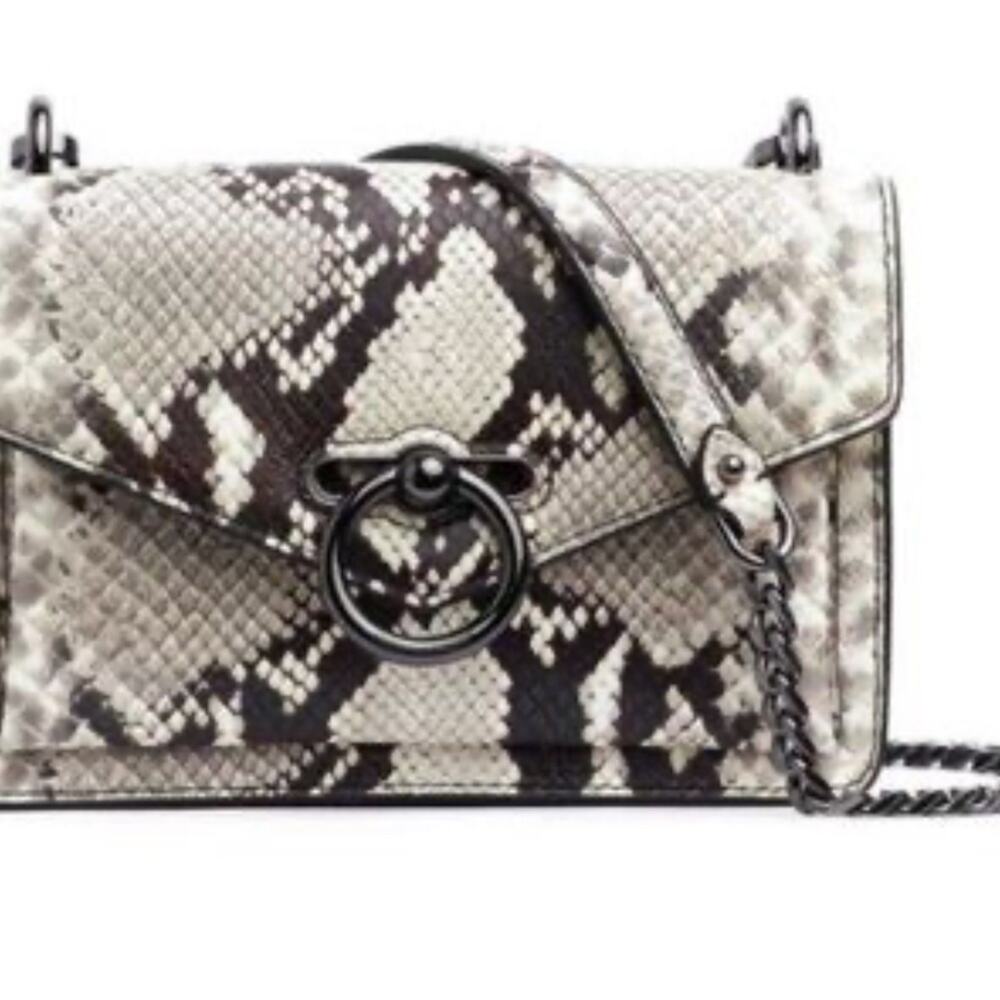 NWT Rebecca Minkoff Snakeprine Crossbody Leather Purse